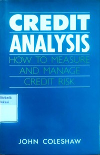 Credit analysis: how to measure and manage credit risk