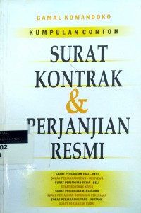 Surat kontrak dan perjanjian resmi: kumpulan contoh