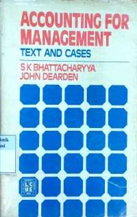 Accounting for management: text and cases