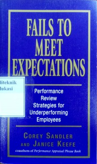 Fails to meet expectations: Performance review strategies for underperforming employees