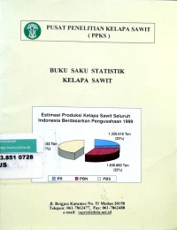 Buku saku statistik kelapa sawit