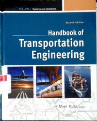 Handbook of transportation engineering: volume II Applications and technologies