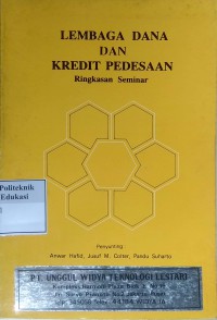 Lembaga dana dan kredit pedesaan: ringkas seminar