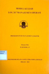 Manajemen operasi: modul kuliah