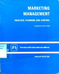 Marketing management: analysis, planning, and control