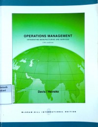 Operations management integrating manufacturing and services