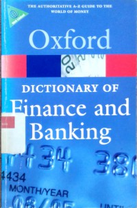 A dictionary of finance and banking