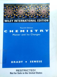 Chemistry: matter and its changes