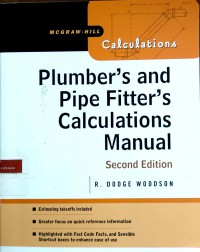 Plumber's pipe fitter's calculations manual