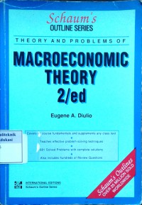 Theory and problems of macroeconomic theory