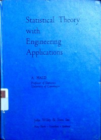 Statistical theory with engineering applications