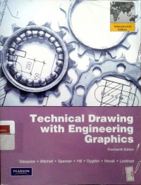 Technical drawing with engineering graphics