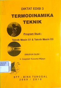 Termodinamika teknik: diktat edisi 3