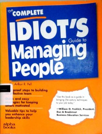The complete idiot's guide to managing people