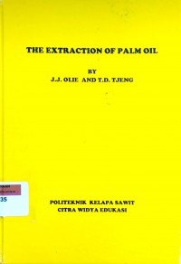 The extraction of palm oil