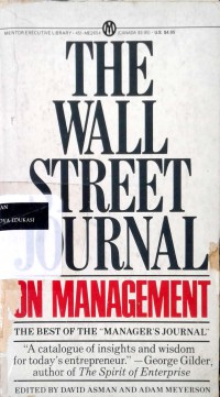 The wall street journal on management: the best of the manager's journal