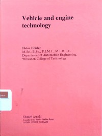 Vehicle and engine technology